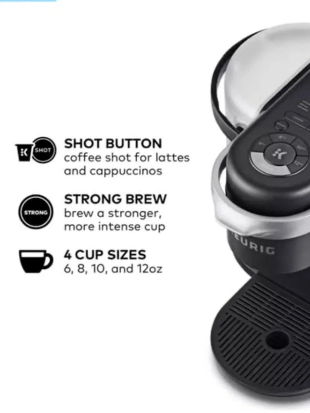 NEW - KEURIG® K-Café® Single Serve Coffee Latte & Cappuccino Maker w/ Frother